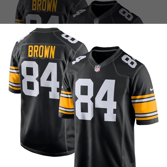 Nike Other - Antonio Brown Pittsburgh Steelers Nike Youth Official Game Jersey – Black